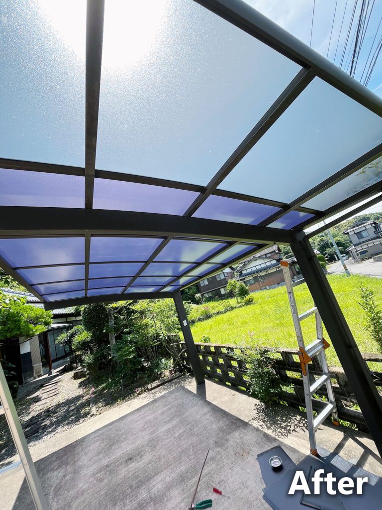 カーポート屋根貼り替え前