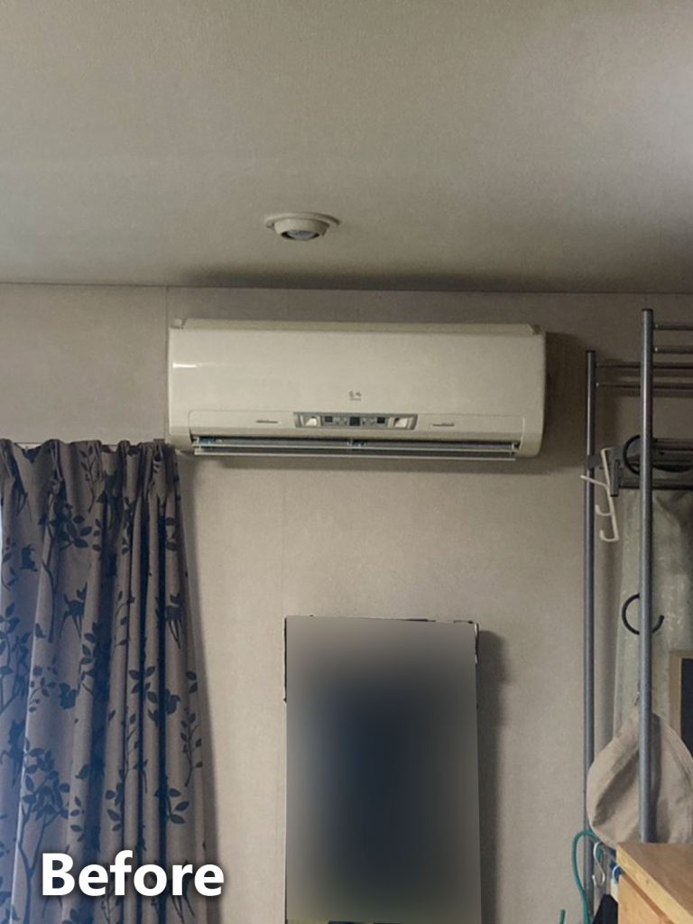 エアコン取替工事前