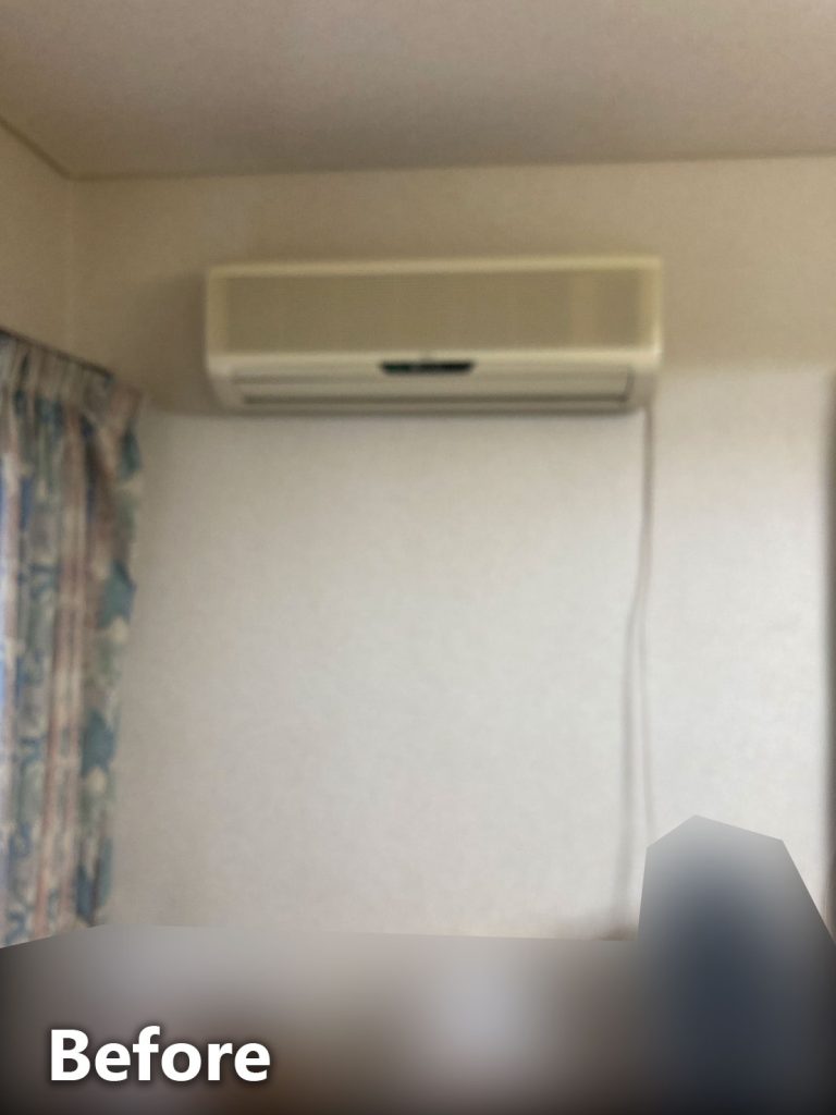 エアコン取替工事前