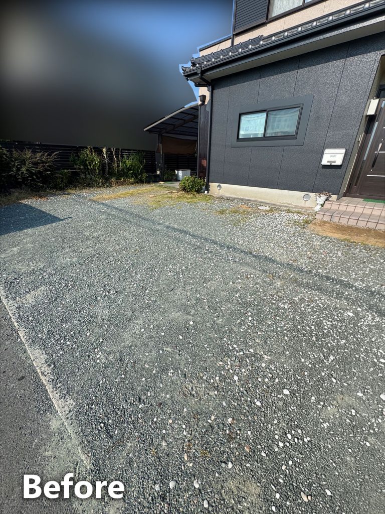 コンクリート駐車場打設前