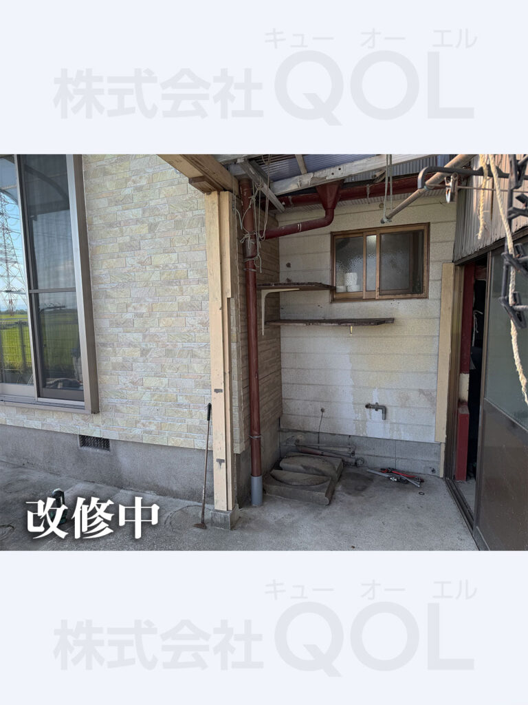 エコキュート設置中