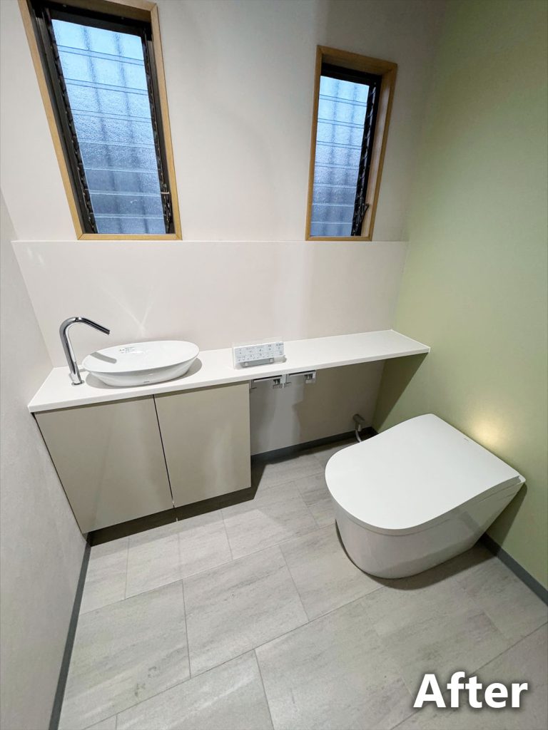 トイレリフォーム後