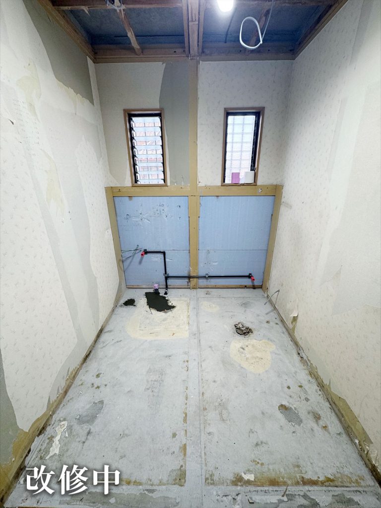 トイレ壁改修前