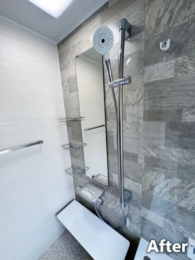 お風呂リフォームシャワー、鏡他