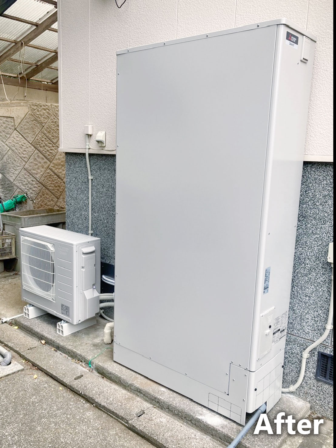 エコキュート施工後全体画像