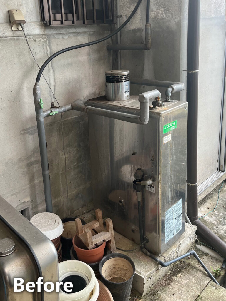 灯油ボイラー撤去前