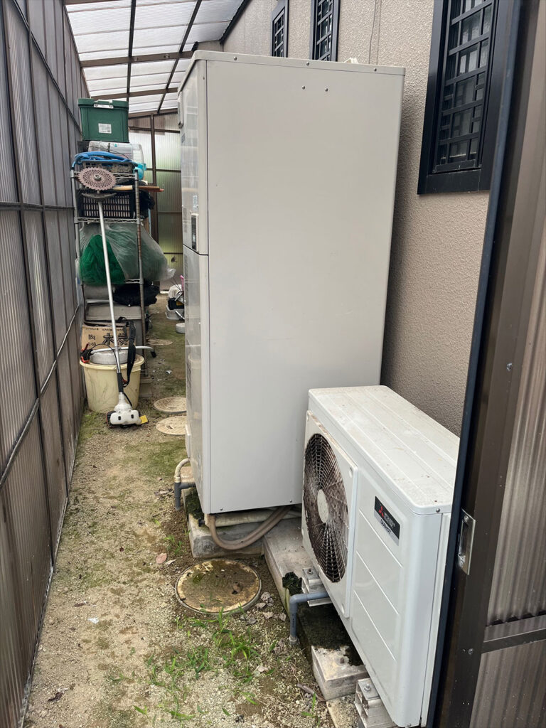 エコキュート施工ビフォー画像