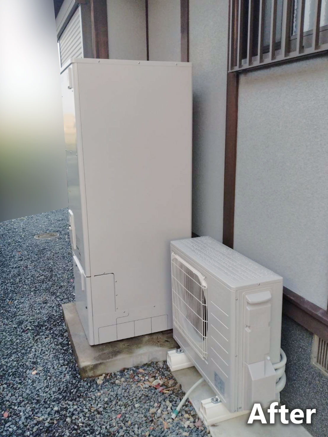 エコキュート施工後全体画像