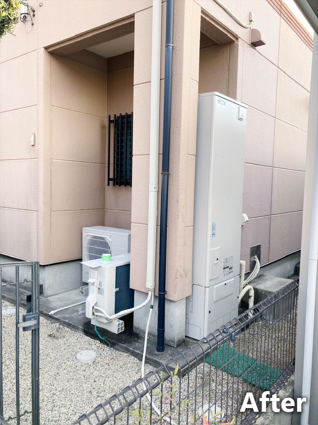 エコキュート施工後全体画像