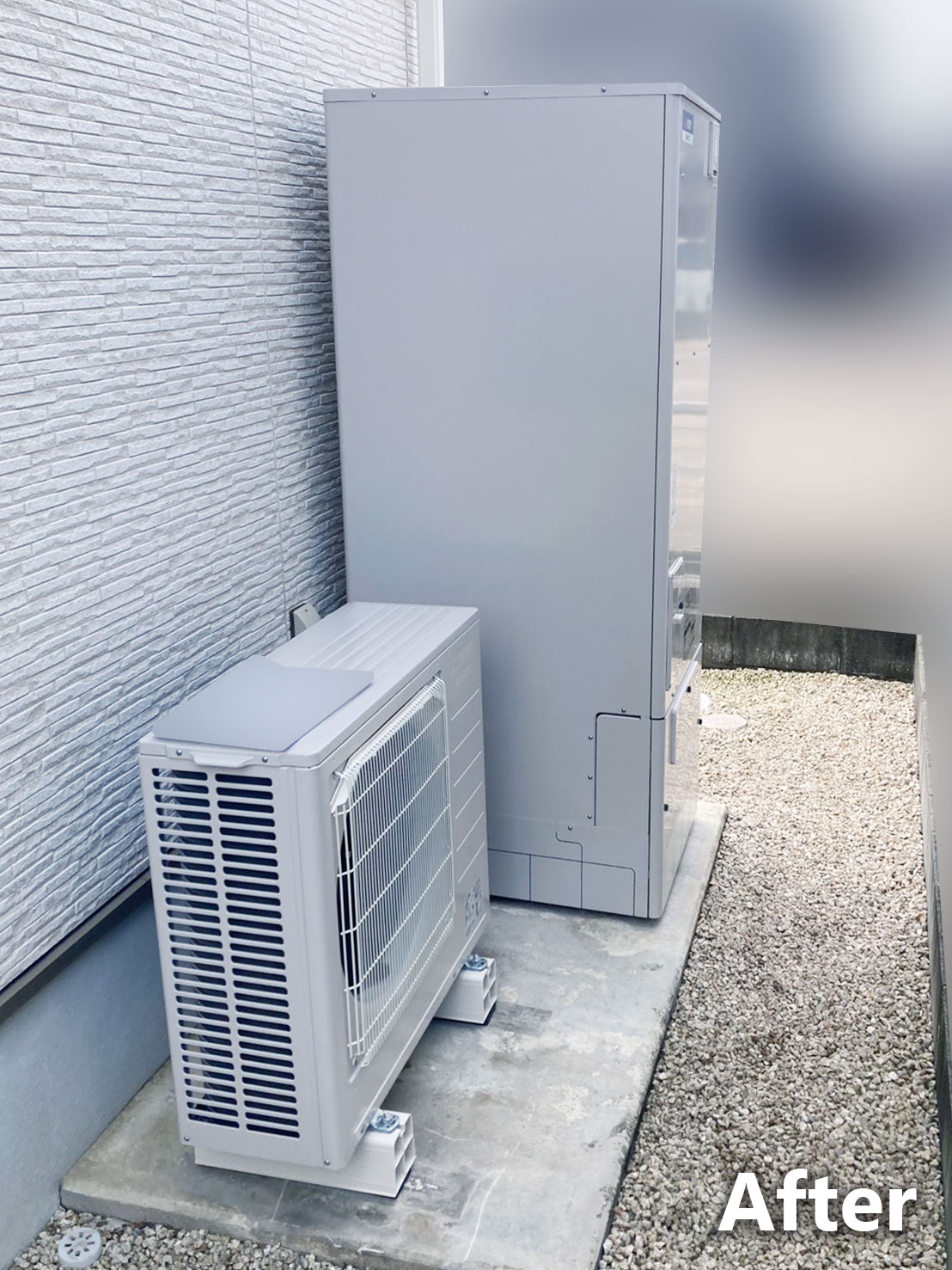 エコキュート施工後全体画像