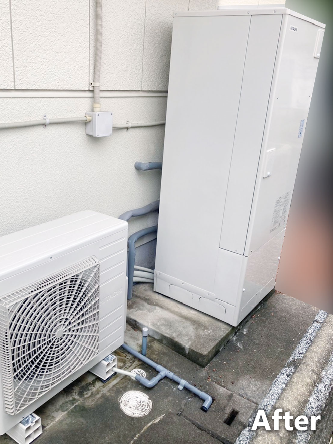 エコキュート施工後全体画像