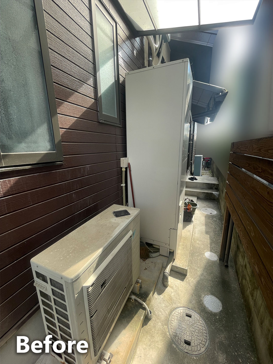 エコキュート施工前全体写真