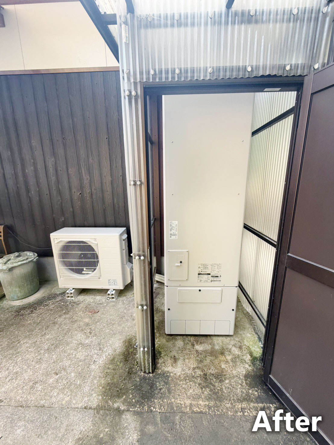 エコキュート施工後全体画像