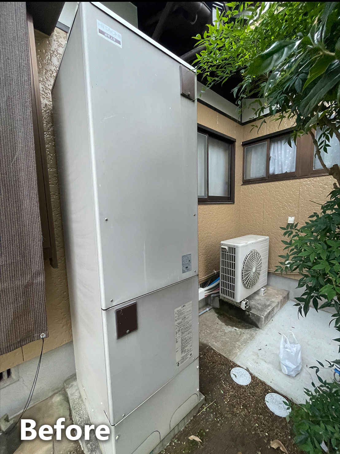 エコキュート施工前全体写真