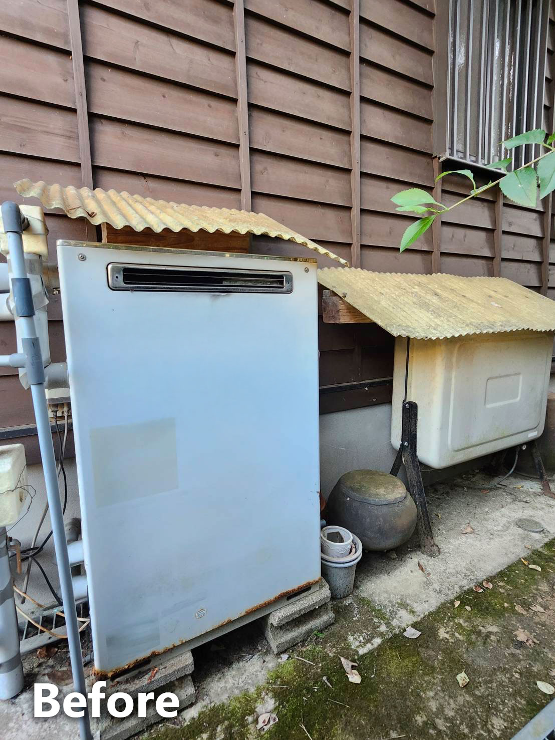 エコキュート施工前全体写真