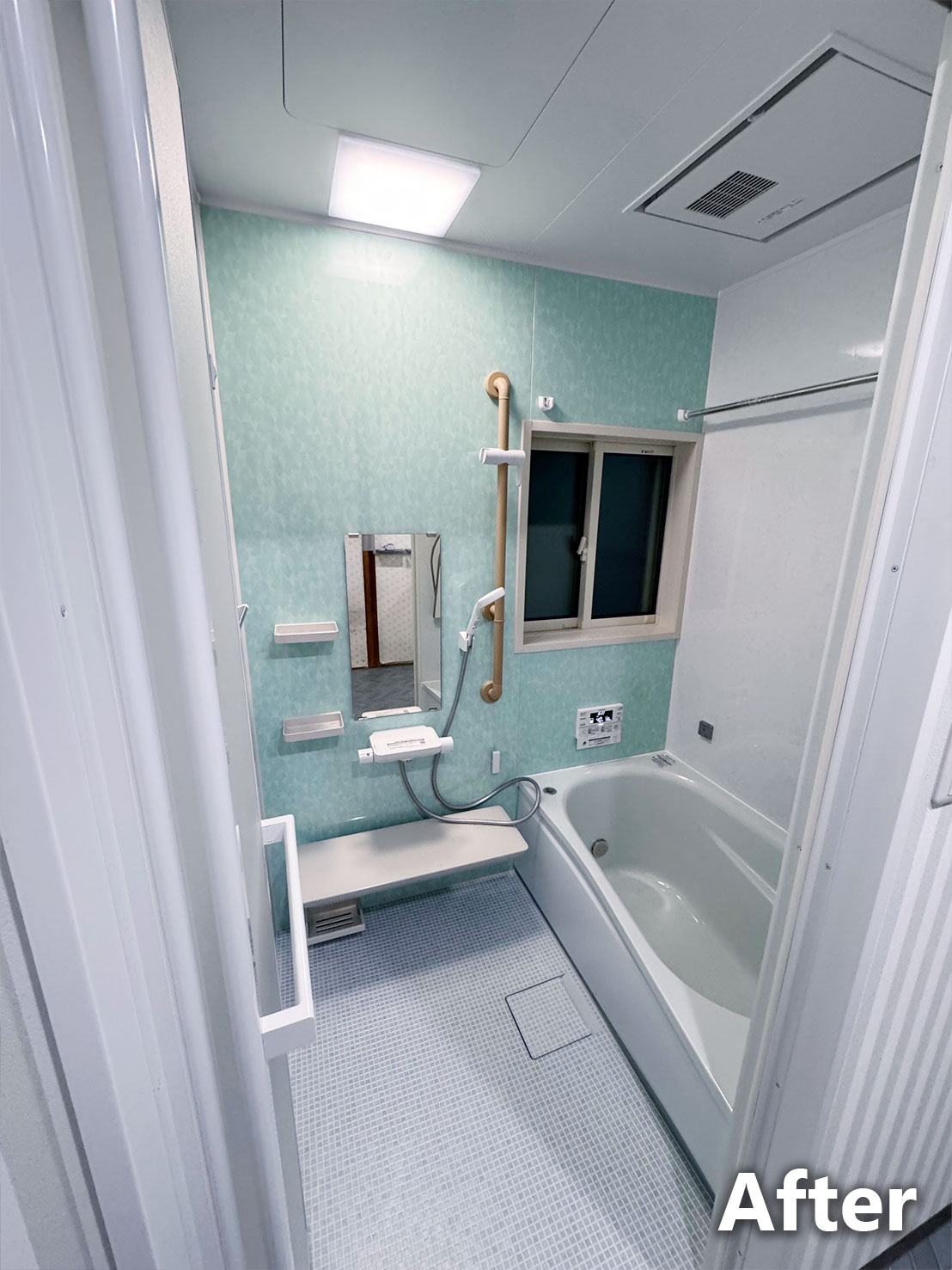お風呂改修後浴室内