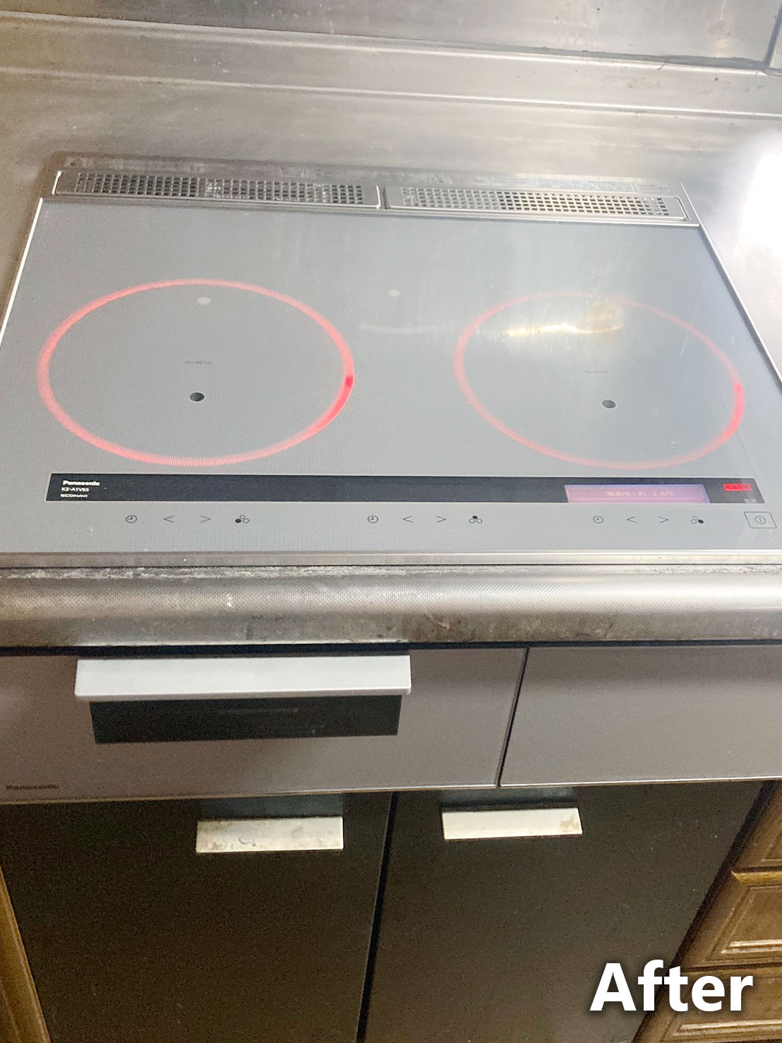 IHクッキングヒーター施工後