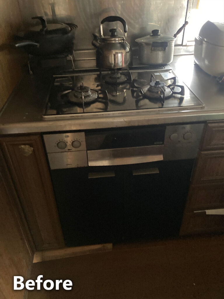 ガスコンロ撤去前