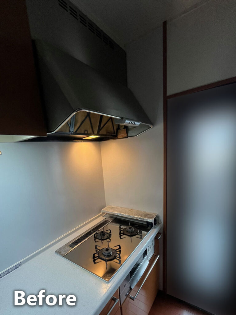 IHとレンジフード交換前