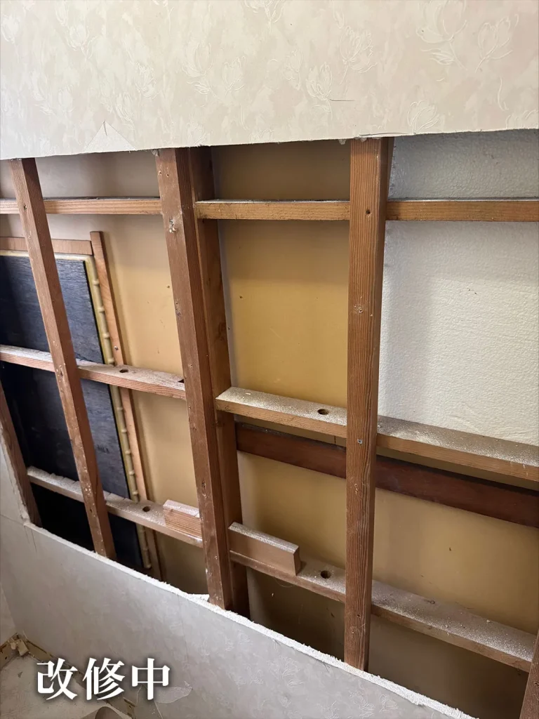 トイレ壁改修前