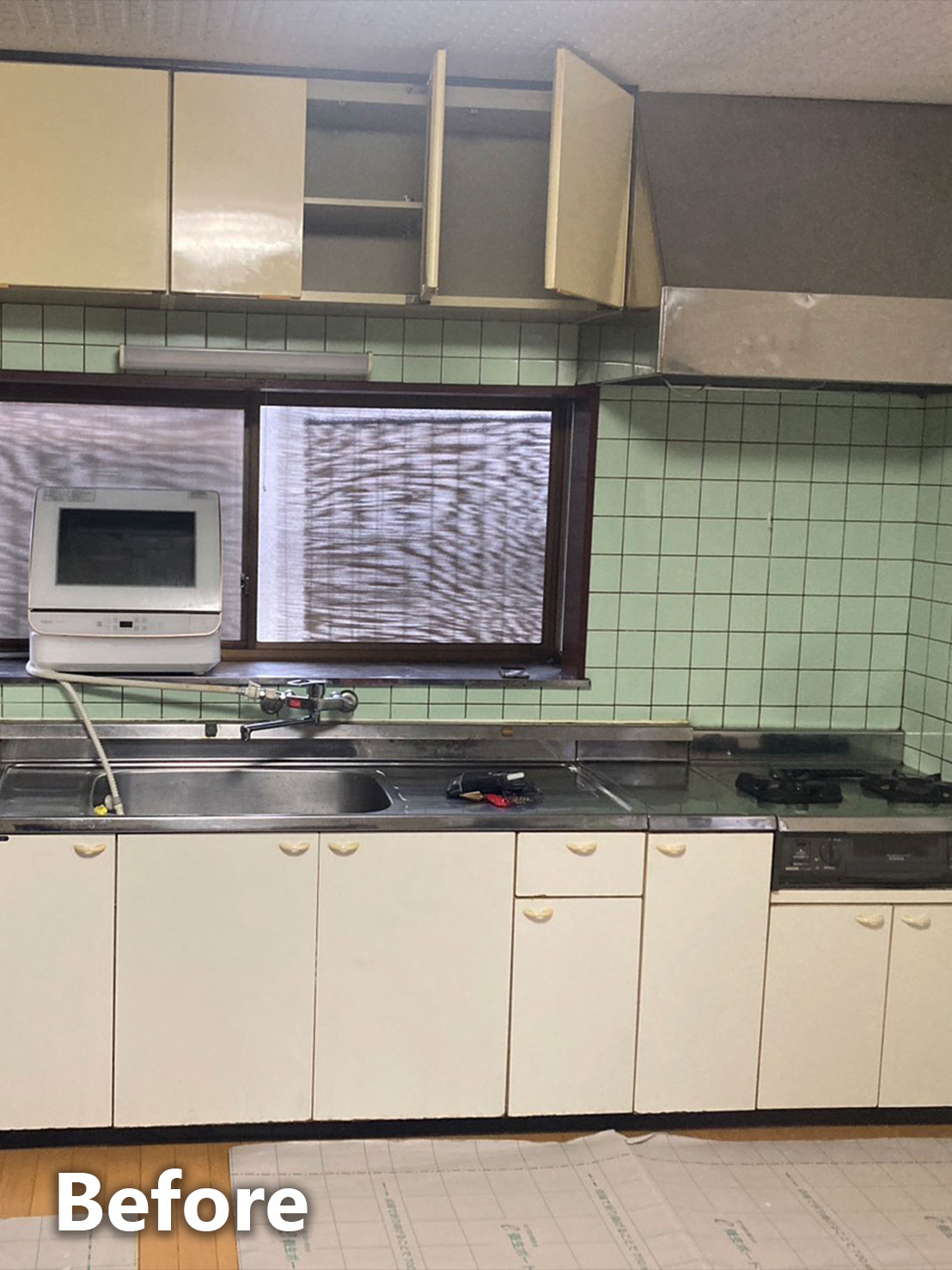 システムキッチン施工前全体写真