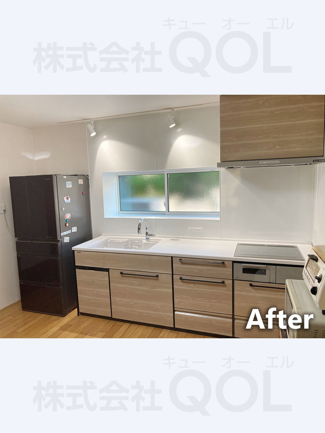 システムキッチン施工後全体写真