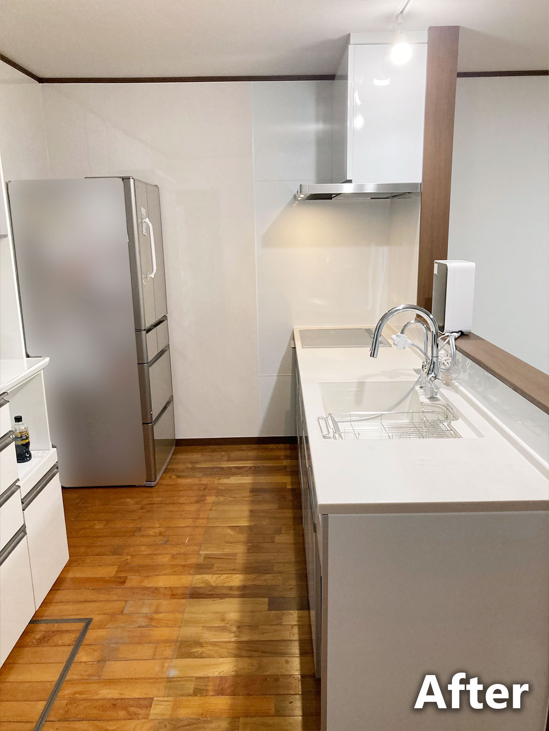 システムキッチン施工後全体写真