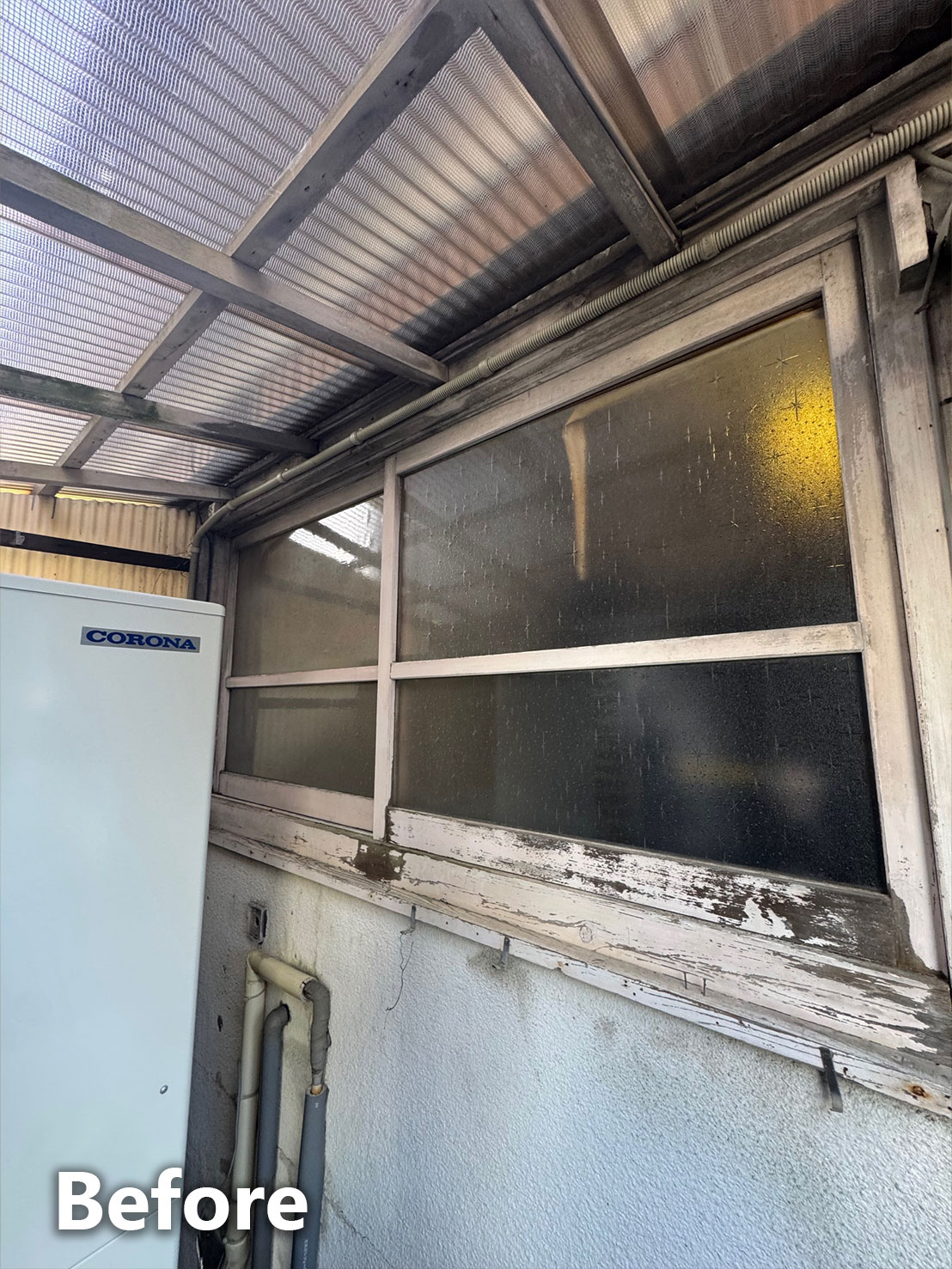 浴室窓リフォーム前