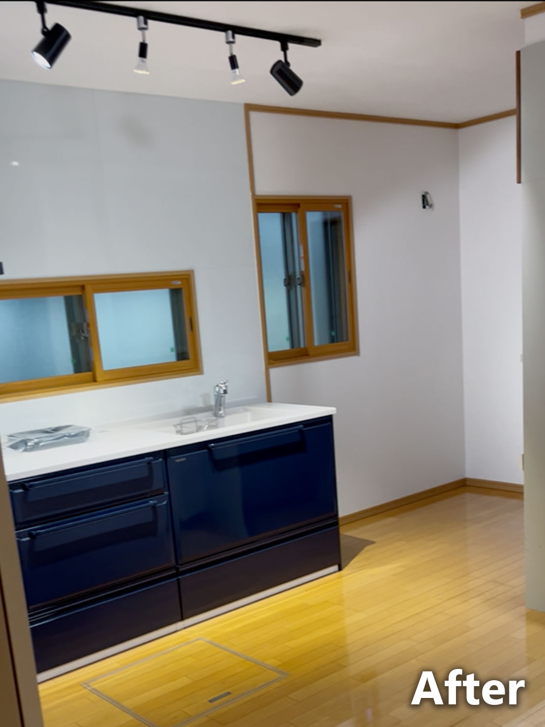 システムキッチン施工後全体写真