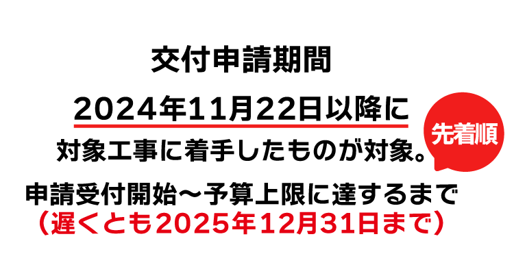 補助金交付申請期間