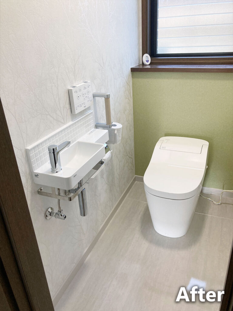 トイレリフォーム後俯瞰写真