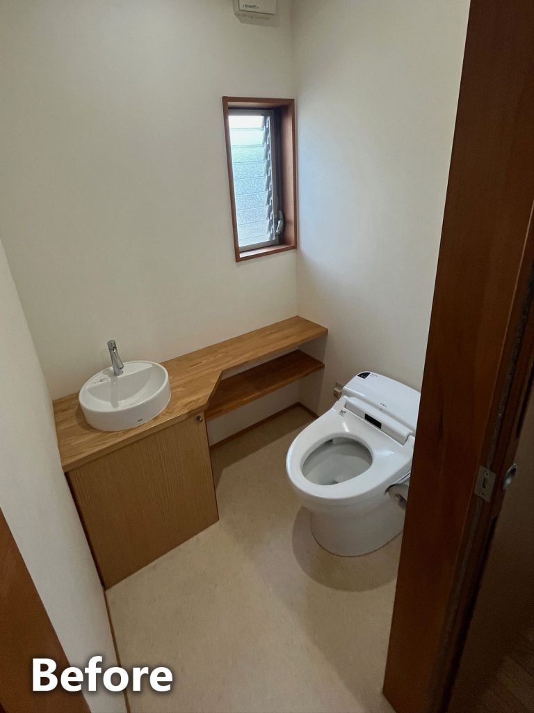 トイレリフォーム前