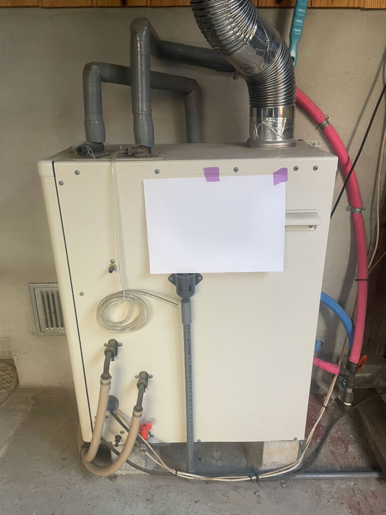 灯油ボイラー撤去前